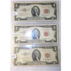 3- $2 Red Seals