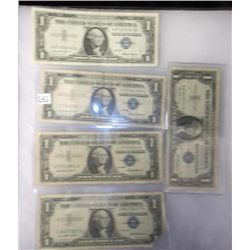 5- $1 Silver Certificates