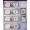 Image 1 : 5- $1 Silver Certificates