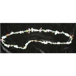 Turquoise/Amber/Lapis & Sterling Silver Necklace