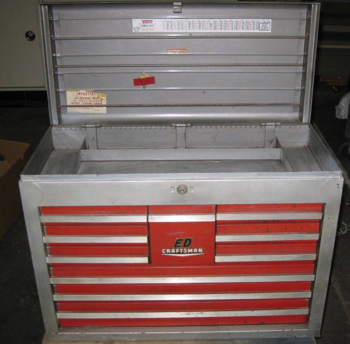 Craftsman 10Drawer Table Top Tool Box W/Key,