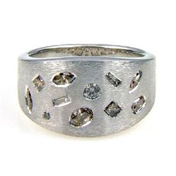 Genuine .50ct Diamond Ring Sterling Silver