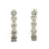 Image 1 : Genuine .75ct Diamond Hoop Earrings Sterling Silver