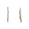 Image 1 : Genuine .25ct Diamond Hoop Earrings Sterling Silver