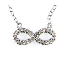 Genuine .13ct Diamond Pendant Sterling Silver