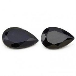 A Pair Of 7x9mm Pear African Sapphire Gemstone