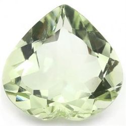 Sparkling Heart 10mm/ 3.53CT GREEN AMETHYST GEMSTONE