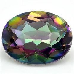 7x9mm/1.88CT Oval Fancy Mystic Quartz Gemstone