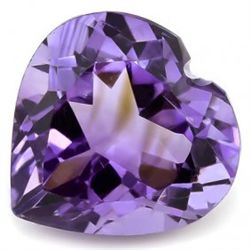 Big 12mm/4.65CT Heart Lavender Amethyst Gemstone