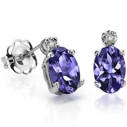 Marvelous 1.27 Ct Iolite 925 Silver Earrings