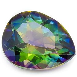 Fancy 10X12 mm Pear Mystical Rainbow Quartz Gemstone