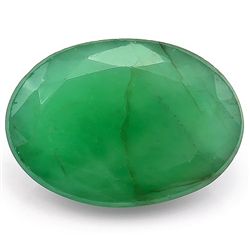 Genuine 7x11mm/2.3CT Oval Emerald Gemstone