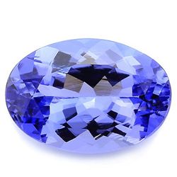 VS+ Genuine 8x10mm/3.44CT Oval Tanzanite Gemstone