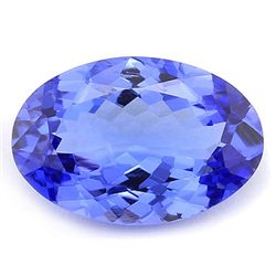 Genuine 6x9mm/2.385CT Oval Cut Tanzanite Gemstone