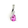 Image 1 : Genuine 0.26ct Topaz Diamond Pendant Sterling Silver