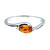 Image 1 : 0.56ct Treated Topaz Diamond Ring Sterling Silver