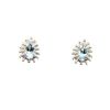 Image 1 : 0.41ct Aquamarine Diamond Earrings Sterling Silver