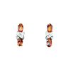 Image 1 : Natural 1.01ct Topaz Diamond Earrings Sterling Silver
