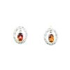 Image 1 : Genuine 1.01ct Topaz Diamond Earrings Sterling Silver