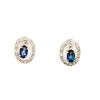 Image 1 : Natural 1.01ct Topaz Diamond Earrings Sterling Silver