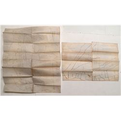 Two hand-drawn place field maps of Breckenridge