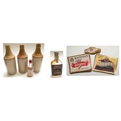 Nevada Liquid refreshment: Johnstown Ale bottles, unopened Prohibition bottles, and 250 Sierra and R