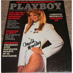 Christie Brinkley Signed November 1984 Playboy Magazine