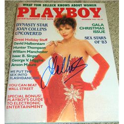 Joan Collins Signed December 1983 Playboy Magazine