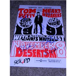 Original 1991 Tom Petty and the Heartbreakers Signed Touring the Great Wide Open Tour Concert Poster