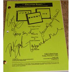 Just Shoot Me Original Cast Signed Script