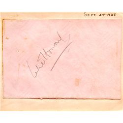 Leslie Howard Gone with the Wind Signed Autograph Book Page