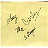 Image 1 : The Three Stooges Original 1930s Signed Autograph Book Page