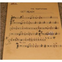 Handwritten Sheet Music for Motown Hit Get Ready