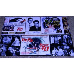 David Hedison, Brent Halsey The Fly and Return of the Fly Signed 13x17 Photograph