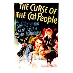Simone Simon Curse of the Cat People Signed 8x10 Photograph