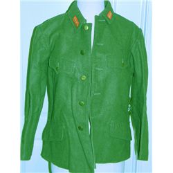 Original World War II Japanese Three Star Infantry Light Olive Tunic