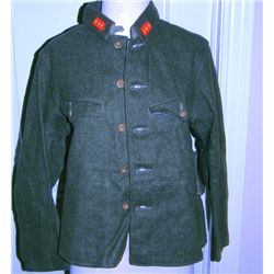 Original World War II Japanese Three Star Infantry Olive Tunic