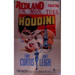 Original 1953 Tony Curtis Houdini Window Card