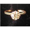 Image 1 : An 18ct gold single diamond solitaire ring (over 1.5ct)...