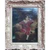 Image 1 : After T Lawrence; an oil on canvas of a young child wearing red velvet suit...
