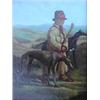 Image 1 : JLA; a gilt framed oil on board depicting the groom of Lord Rivers with two...