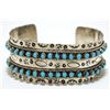 Image 1 : Zuni Turquoise Sterling Silver Cuff Bracelet - JP Ukestine