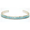 Image 1 : Zuni Turquoise Overlay Sterling Silver Cuff Bracelet - Sheldon Lalio