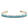 Image 1 : Zuni Turquoise Sterling Silver Cuff Bracelet - Sheldon Lalio
