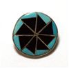 Image 1 : Zuni Onyx and Turquoise Pendant & Pin