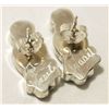 Image 2 : Zuni Multi-Stone Inlay Blue Maiden Sterling Silver Post Earrings - Joyce Waseta