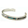 Image 2 : Zuni Multi-Stone Inlay Sterling Silver Cuff Bracelet - Charlotte Dishta