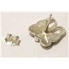 Image 2 : Zuni Multi-Stone Inlay Sterling Silver Butterfly Post Earrings - Beatrice Lateyice