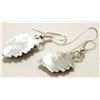 Image 2 : Zuni Multi-Stone Needlepoint Sterling Silver French Hook Earrings - Vickie Johnson