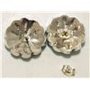 Image 2 : Zuni Multi-Stone Inlay Sun Face Sterling Silver Post Earrings - Burdian Soseeah